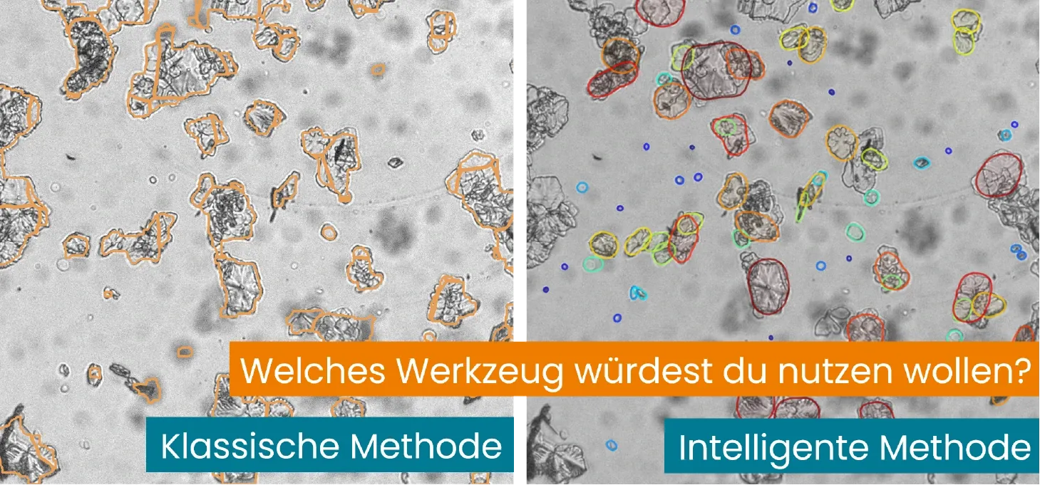 1000 Partikel in einem Bild – Werkzeuge zur Partikelbildauswertung im Vergleich